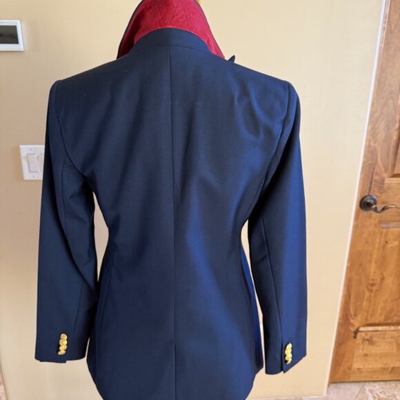 Banana Republic Navy Double Breasted Captain Blazer, Size 2 - Picture 3 of 5